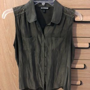 Green Express sleeveless top